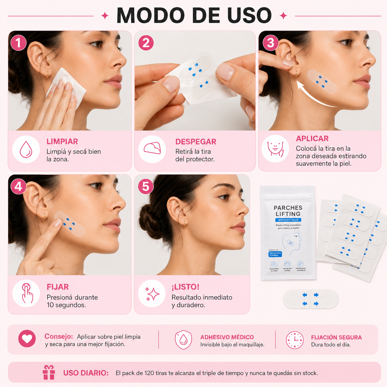 TIRAS LIFT — Tensores Faciales 🔥