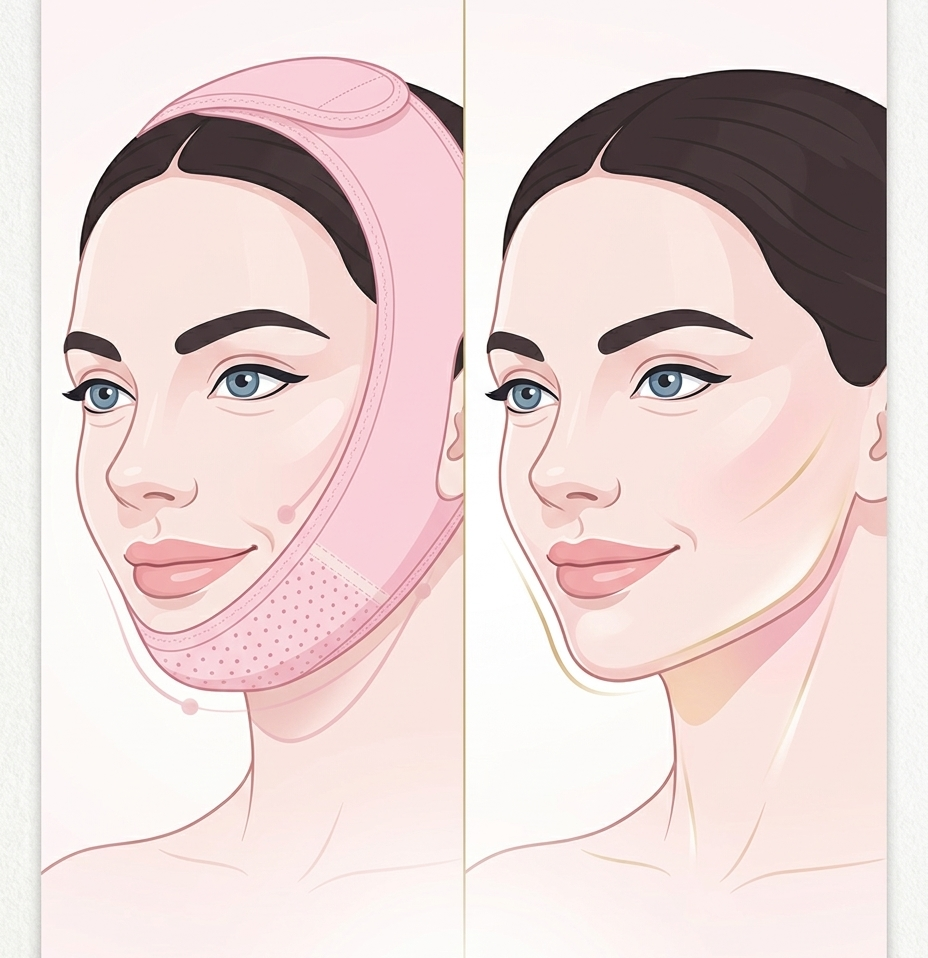 Mascarilla V-Line — Definición nocturna.